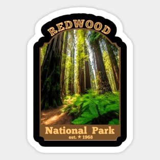 .Redwood National Park Sticker